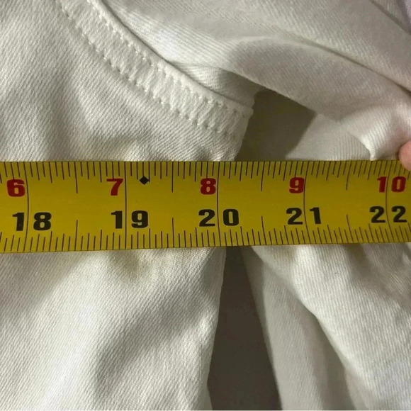 Prosperity Women’s XL White Jean Jacket | Stretch Lightweight Mid-Length - Picture 11 of 13